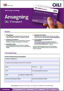 OIL! Firmakort ansøgning